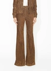 Adam Lippes Corduroy Flared Trousers In Brown