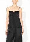 ADAM LIPPES BUSTIER CAMI TOP IN SILK CHARMEUSE
