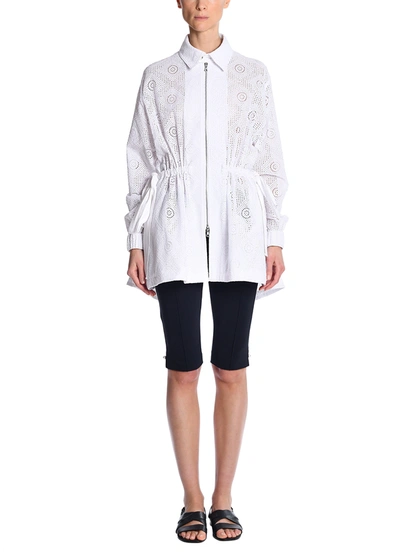 Adam Lippes Anorak In Cotton Eyelet In White