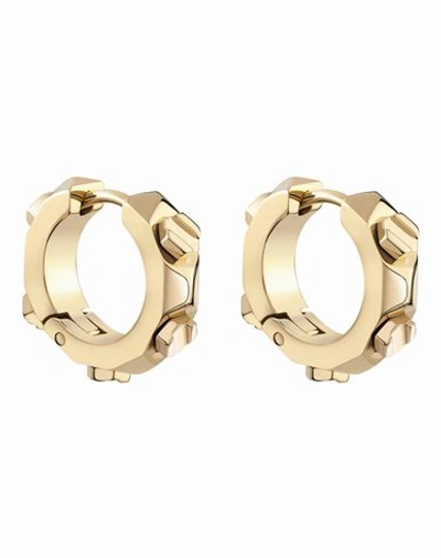 Philipp Plein The Plein Cuff Hoop Earrings Woman Earrings Gold Size Onesize Stainless Steel