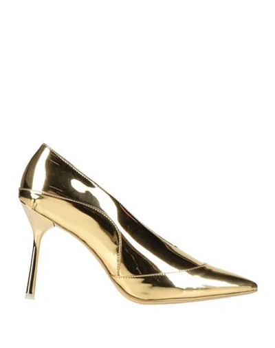 Mariæn Woman Pumps Gold Size 8 Leather
