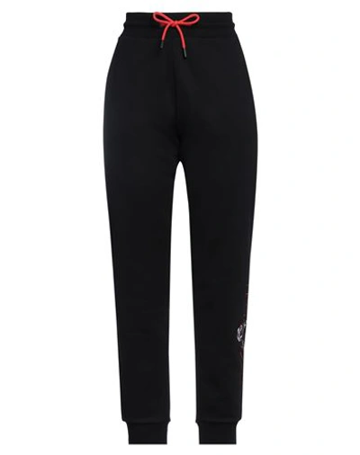 Karl Lagerfeld Woman Pants Black Size S Organic Cotton, Recycled Polyester
