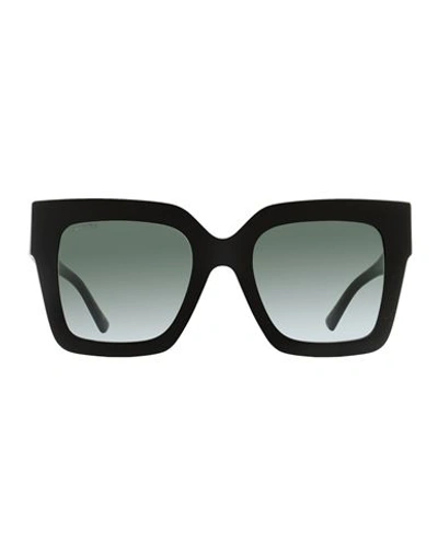 Jimmy Choo Square Edna Sunglasses Woman Sunglasses Black Size 52 Acetate