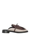 Gia Rhw Gia / Rhw Woman Mules & Clogs Brown Size 7 Textile Fibers In Brown