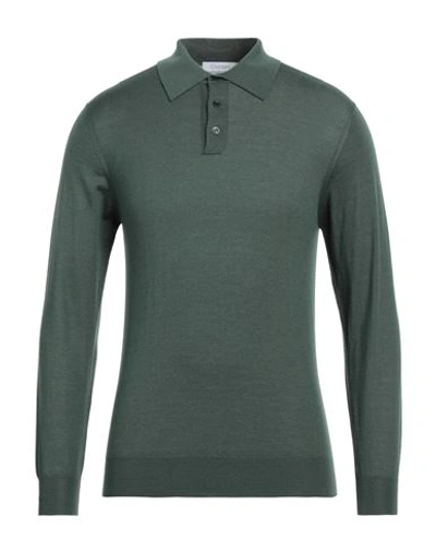 Cruciani Man Sweater Military Green Size 42 Cashmere, Silk