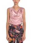 ADAM LIPPES SLEEVELESS COWL NECK TOP IN SILK CHARMEUSE