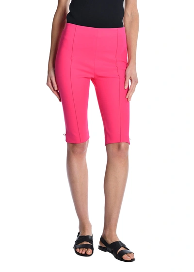 Adam Lippes Cycling Short In Bonded Neoprene In Pink