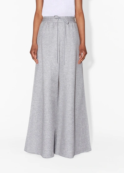 Adam Lippes Wide-leg Lounge Pant In Luxe Jersey In Grey