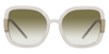 Tory Burch Oversized-frame Sunglasses In Ivory / Olive