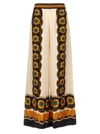 La Doublej La Double J Printed Silk Wide-leg Trousers