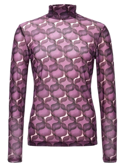 Dries Van Noten Heyze Tops In Purple