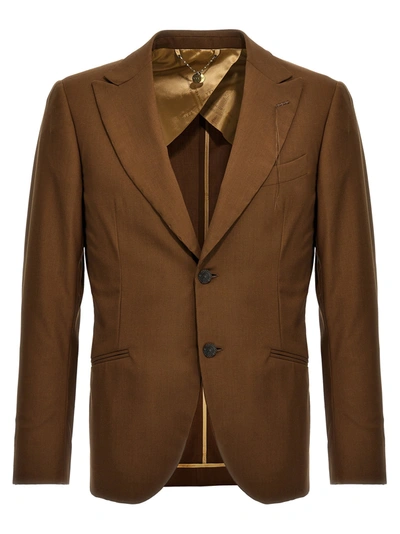 MAURIZIO MIRI KEANU BLAZER BROWN