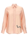 LANVIN LOGO PRINT SHIRT SHIRT, BLOUSE PINK