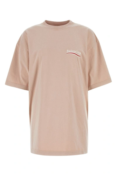 Balenciaga T-shirt In Lightpinkwhite