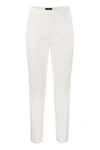 FABIANA FILIPPI FABIANA FILIPPI SLIM TROUSERS IN TECHNICAL COTTON