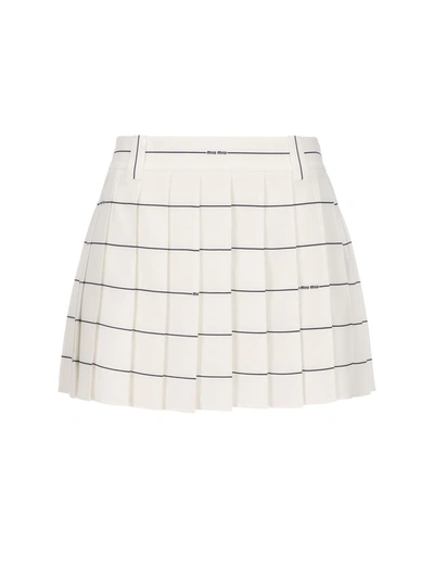 Miu Miu Skirts In White