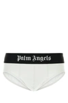 Palm Angels Stretch Cotton Brief Set In Whiteblack