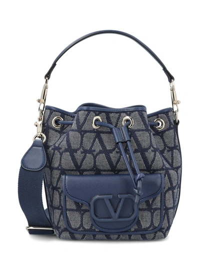 Valentino Garavani Handbags In Melange-denim/worker