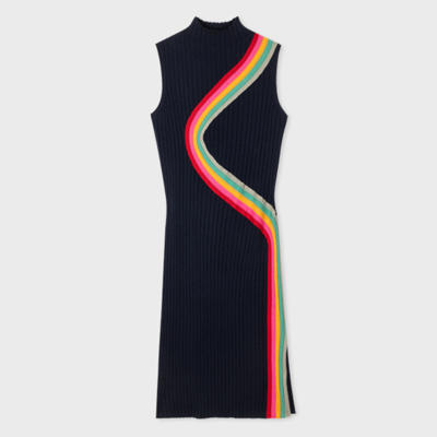 Ps By Paul Smith Ps Paul Smith Womens Knitted Dress In Navy