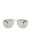 GUCCI GUCCI EYEWEAR AVIATOR FRAME SUNGLASSES