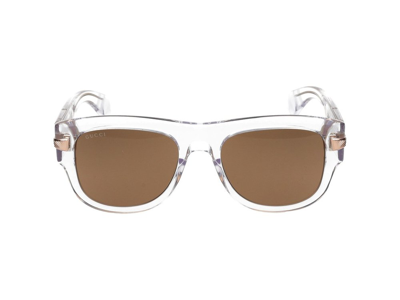 Gucci Eyewear Squared Frame Sunglasses In Multi