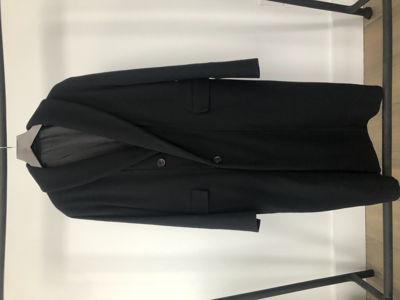 Pre-owned Lemaire Black Wool Kaftan Coat