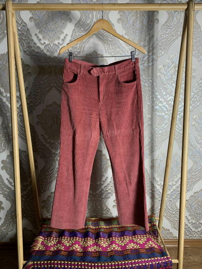 Pre-owned Isabel Marant Very  Velvet Vintage Pants Y2k 90's Retro In Pink