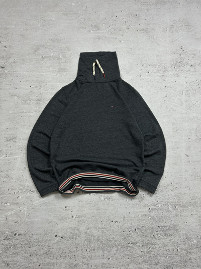 Pre-owned Tommy Hilfiger X Vintage Tommy Hilfiger Denim Blank/basic Sweater Mini Logo In Grey