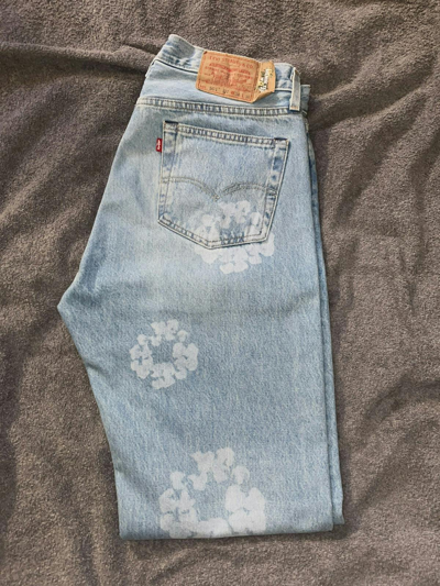パンツ Denim Tears Vintage Indigo Mono Wreath Denim Tears Vintage Indigo Mono Wreath Jeans – hstltrnk