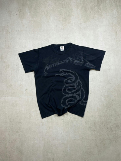 Pre-owned Band Tees X Metallica Vintage Metallica Black Album 2011 Overprint T-shirt/tee