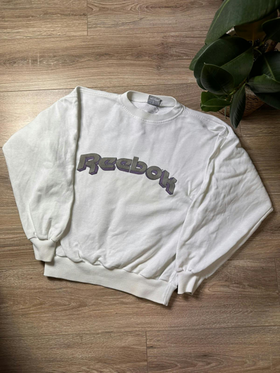 Pre-owned Reebok X Vintage Reebok Vintage Sweatshirt In White