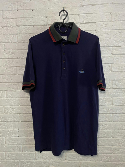 Pre-owned Designer Polo Vivienne Westwood In Blue