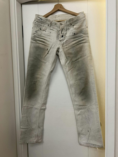 Pre-owned Helmut Lang 2003 Low Waist Bootcut Contour In White