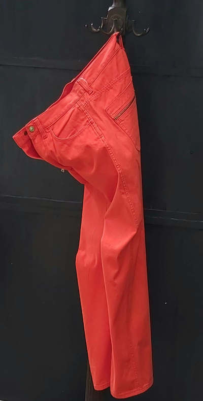 Pre-owned Jean Paul Gaultier Red Pants In Orange