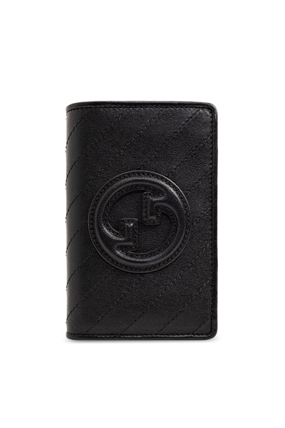 Gucci Logo Patch Bifold Wallet In Black