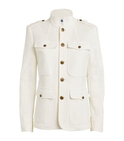 Polo Ralph Lauren Button-up Blazer In Ivory