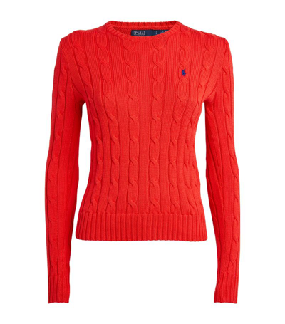 POLO RALPH LAUREN COTTON CABLE-KNIT SWEATER