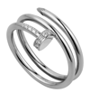 CARTIER WHITE GOLD AND DIAMOND DOUBLE JUSTE UN CLOU RING