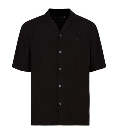 Allsaints Venice Short Sleeve Shirt In Black