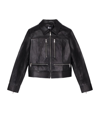 THE KOOPLES LEATHER COLLARED JACKET