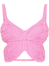 BLUMARINE KNITTED BUTTERFLY TOP