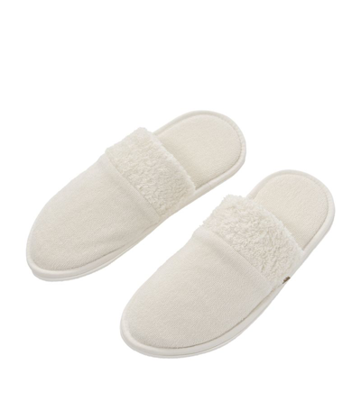 Abyss & Habidecor Egyptian Cotton Christine Slippers (35/38) In Ivory