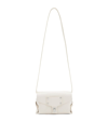 Allsaints Miro Mini Leather Crossbody Bag In Desert White