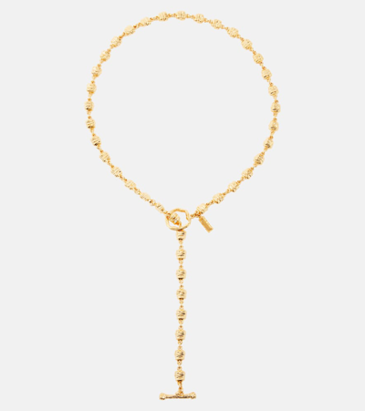 Tom Ford Moon Lariat Necklace In Gold