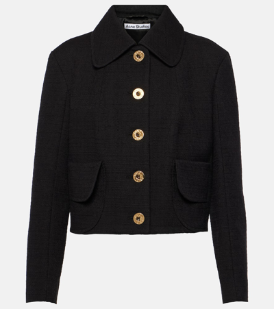 Patou Cotton Blend Jacket In Black