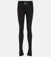 Mugler Cut-out Leggings In Black