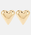 Alaïa Heart Earrings In Gold