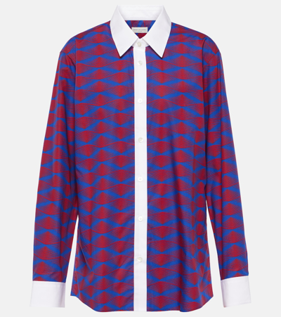 Dries Van Noten Printed Cotton Shirt In Multicoloured