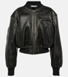 ACNE STUDIOS NEW LOMBER LEATHER BOMBER JACKET