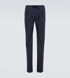 Incotex Panama Cotton Pants In Blue